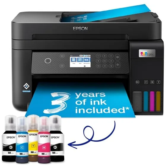 Epson EcoTank ET-3850 All in One Inkjetprinter Multifunctioneel - Kleur - Inkt